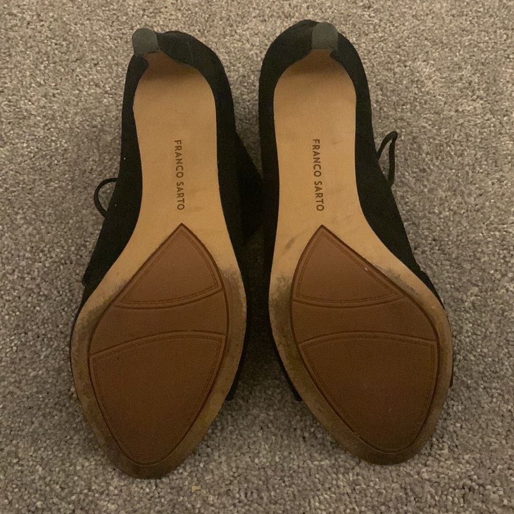 Black peeptoe heels - Picture 4 of 8